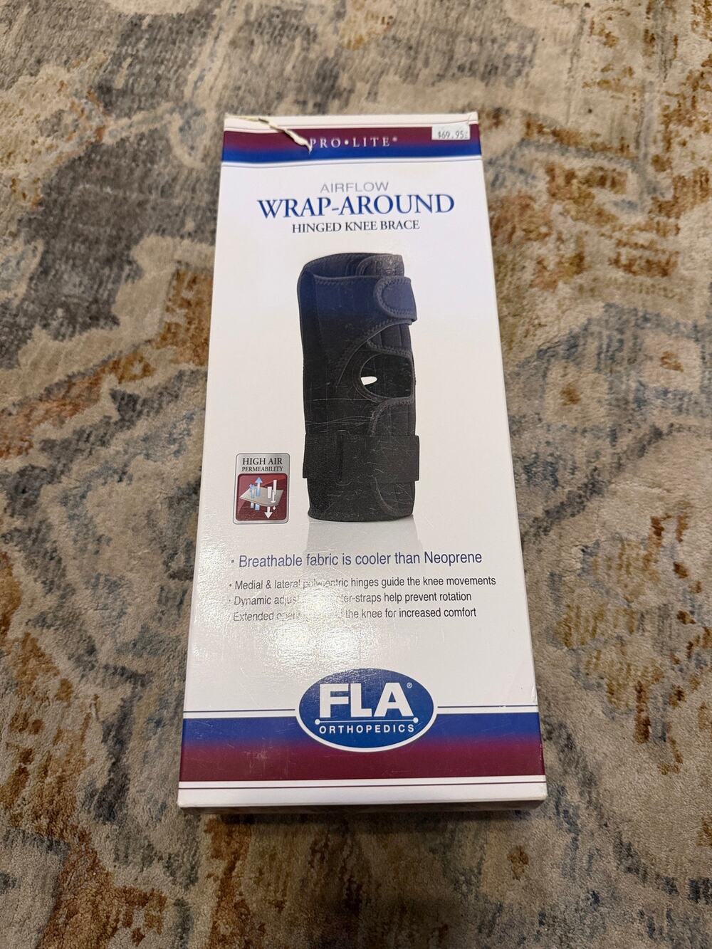 FLA Orthopedics Pro Lite Airflow Wrap Around Hinged Knee Brace Size XL NIB